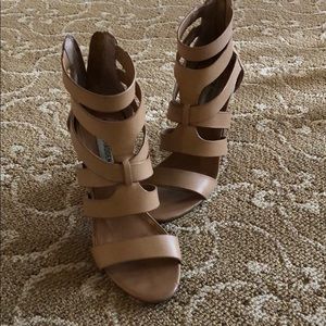 Steve Madden Nude Strappy Heels